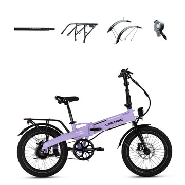 XP Lite2 Lavender Haze Long-Range + FREE Rear Rack, Fenders, Elite Headlight, Suspension Seat Post ($316 Value)